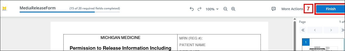Completed all required fields